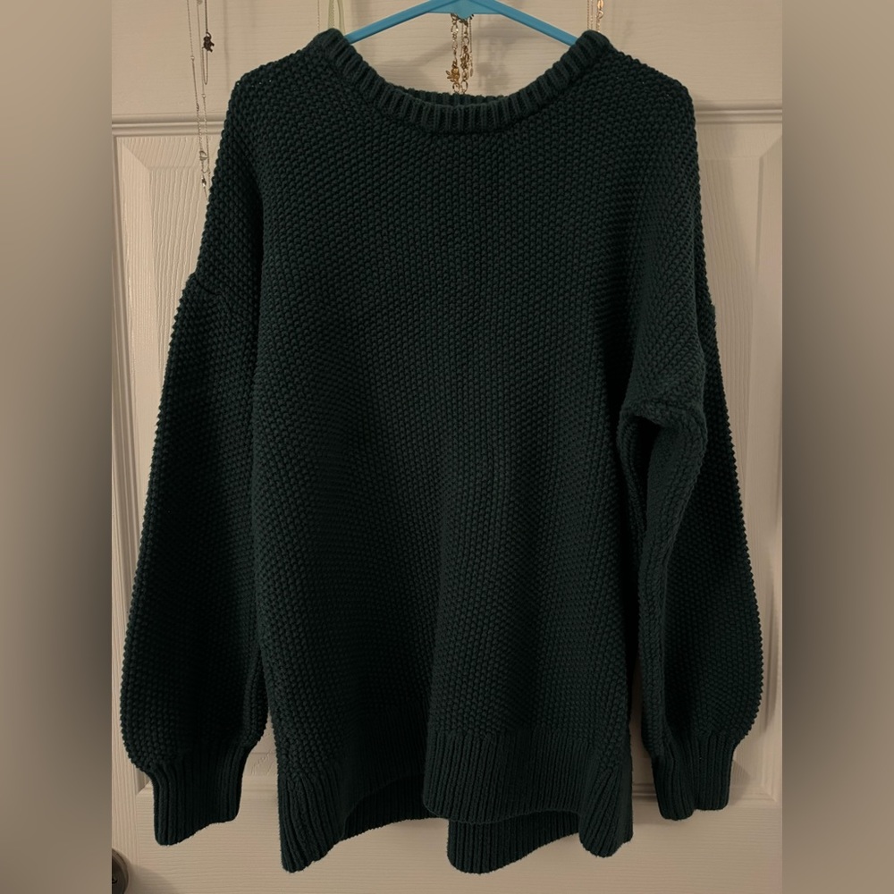 Old Navy Forest Green Tunic Length Sweater